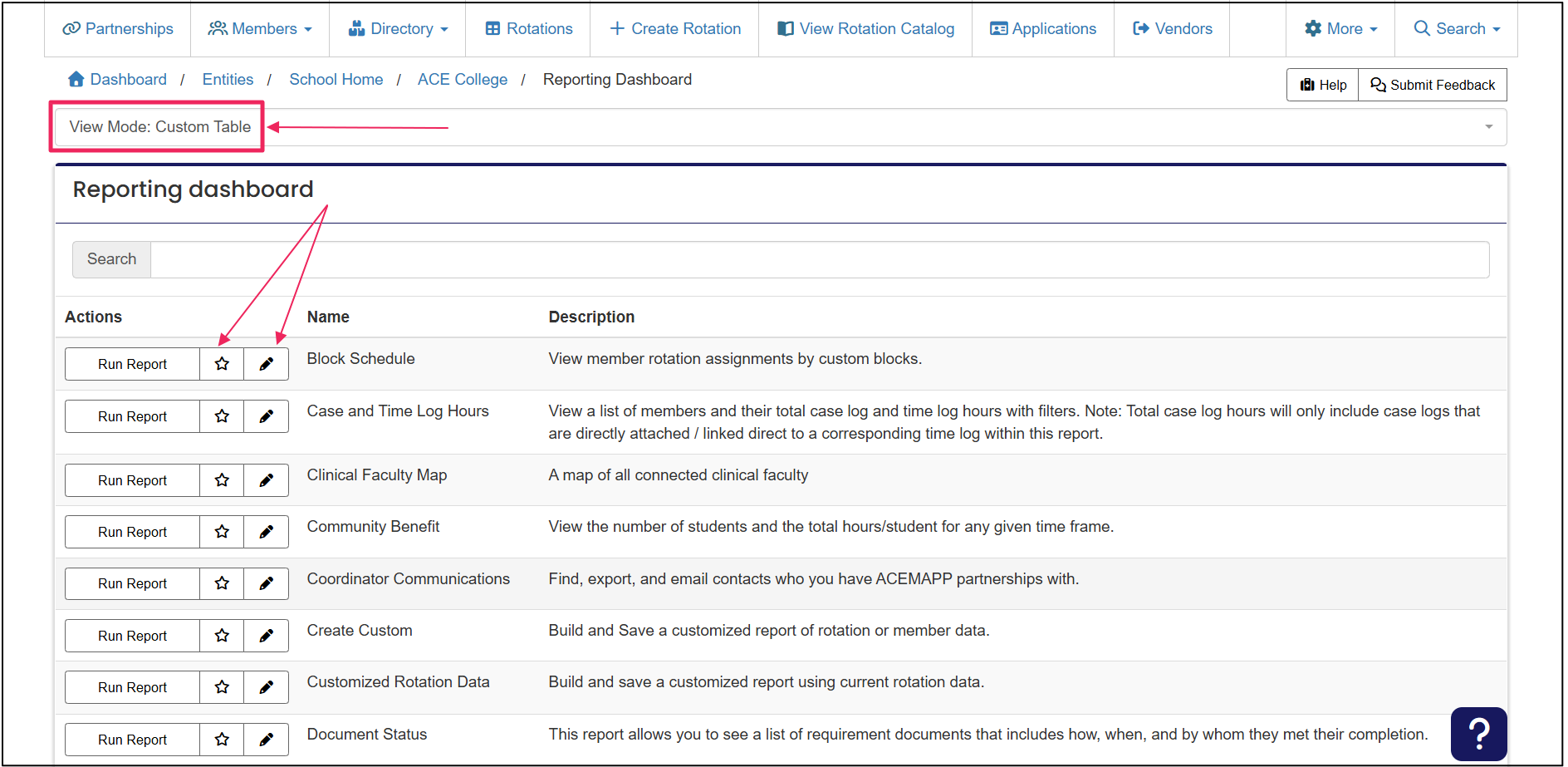 Custom table view with arrow pointing custom table label